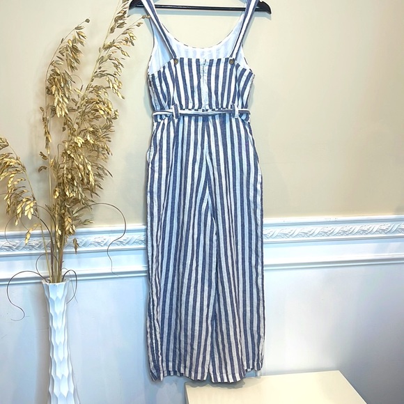 Rachel Zoe Striped Linen Jumpsuit - Picture 3 of 5
